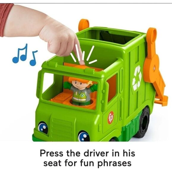 Little People Fire Truck & Recycling Truck Musical With Figures NWOT - Picture 7 of 7
